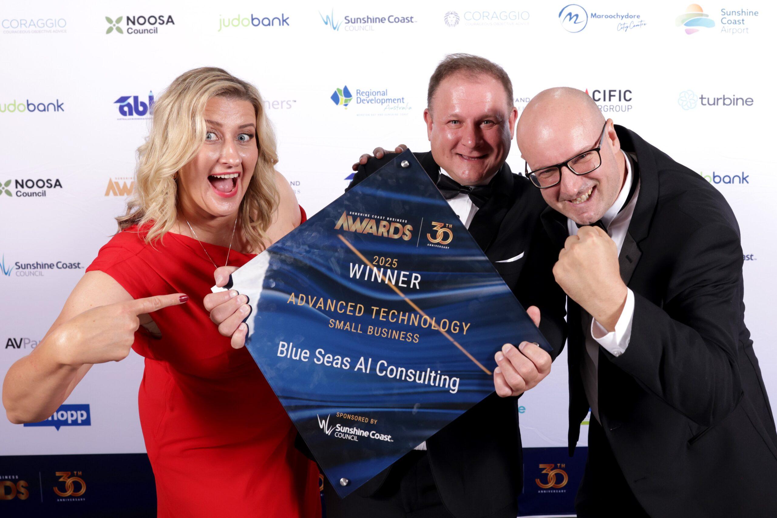 Blue Seas AI Consulting wins top tech honour at Sunshine Coast Business Awards 2025