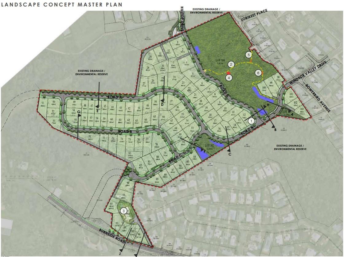 Developer lodges plan for 103-lot residential estate at Burnside